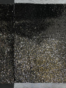 Stretch maille mangue tranche paillettes broderie dentelle tissu robe de soirée à la mode avec sangle sac à chaussures chapeau Patchwork robe à paillettes - Product Image 2