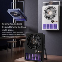 Lampe anti-moustiques LED rechargeable OEM avec logo, piège à insectes électrique avec petit ventilateur pour intérieur, extérieur et camping