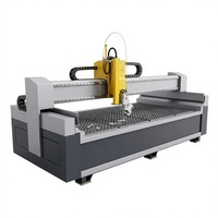 Machine de découpe à jet d'eau CNC 5 axes, type portique à servomoteur AC, pour le traitement de la pierre