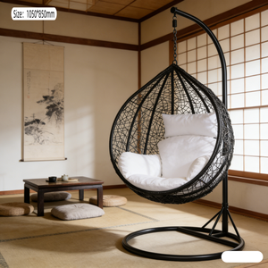 Fauteuil suspendu en rotin en forme <span class=keywords><strong>d</strong></span>'œuf, style <span class=keywords><strong>nid</strong></span> <span class=keywords><strong>d</strong></span>'<span class=keywords><strong>oiseau</strong></span>, <span class=keywords><strong>pour</strong></span> bébé, <span class=keywords><strong>balançoire</strong></span> de jardin, fauteuil suspendu automatique <span class=keywords><strong>pour</strong></span> adultes, panier suspendu - Product Image 4