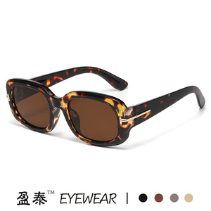 Yingtai Eyewear <b>Square</b> Frame <b>Sunglasses</b> UV400 Anti Glare Women's Fashion Sunshades Black PC Frame - Product Image 2