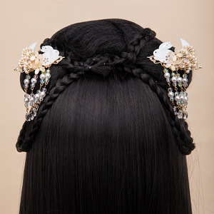 Bonita pinza para el pelo con forma de conejito y borlas, accesorio para el pelo estilo Hanfu, nueva pinza lateral de estilo chino, tocado retro para niñas - Product Image 4