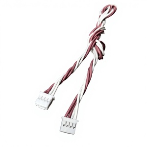 Ev Aletleri için Kalay Kaplı Bakır İletkenli ve 26AWG Kablolu Elektronik 2.54mm 2 Pinli Dişi Polarize Adaptör Konnektörü - Product Image 1