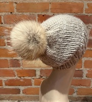 Pompon en fourrure de coyote véritable grande taille avec bouton-pression, grande boule de fourrure pour bonnets, accessoires en fourrure DIY pour écharpes et bottes