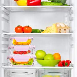 Recipiente de Vidrio Borosilicato de Alta Calidad, Moderno, Cuadrado, Apto para Microondas, Libre de BPA, Ecológico, para Almacenamiento de Alimentos en la Cocina, con Tapa Abatible, para Camping - Product Image 6