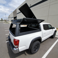 Cubierta Rígida de Aluminio Impermeable con Bloqueo Manual para Toyota Vigo Doble Cabina, Toldo y Cubierta de Caja de Carga