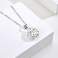 Collier ras du cou LUMIERE S925 en argent sterling, ovale taillé en forme de boîte, incrusté de zircon, multi-couches, électroplaqué, élégant pour femme de bureau