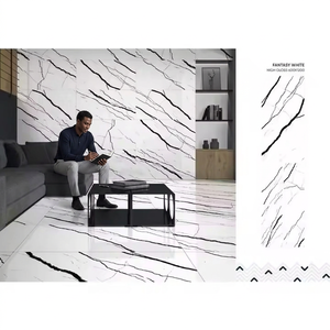 Baldosas de porcelana de alto brillo con aspecto de mármol de 600x1200 mm para pisos y paredes - Product Image 2