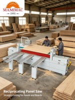 Scie à panneaux automatique à bras oscillant MAMIMAC MM6225 MM6232 pour le travail du bois, 380V 9.35KW, pour machines à panneaux à base de bois