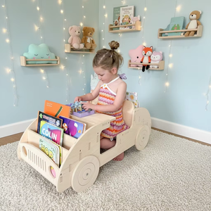 Solid Wood Children's <b>Bookshelf</b> for Living Room-Multi-Layer Storage & Display Rack Modern Style Eco-Friendly - Product Image 5