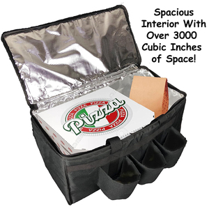 Door Dash Postmates Pizza Bag Calentador aislado Pizza Food Delivery Bag para conductor con portavasos - Product Image 5