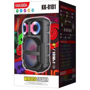 Kakusiga 8 Inch Rechargeable <b>Speaker</b> <b>With</b> Led <b>Lights</b> <b>Bluetooth</b> Fm Usb Portable Outdoor Party <b>Speaker</b> - Product Image 2