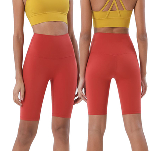 Pantaloncini da donna a vita alta modellanti e push-up, ad asciugatura rapida, senza cuciture visibili, per yoga e ciclismo - Product Image 5