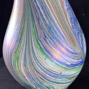 Vase de table en verre soufflé à la main de grande taille, style européen, métallique, coloré, personnalisé pour la décoration de la maison, du bureau et des mariages GD-AL-027 E - Product Image 5