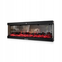 Offre Spéciale foyer électrique encastré mural à flamme décorative 3D sur 3 côtés 42 ''50'' 60 ''72'' avec télécommande