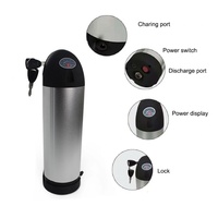 Batterie de vélo électrique 36V 48V, type bouteille, 10.4Ah 13Ah 15Ah 18Ah, batterie lithium pour vélo électrique, cellules 18650, pour vélo électrique DIY 250W-750W
