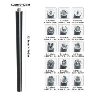 Tszs 5/10/15ชิ้นชุดปากกาทำเล็บสีดำงานประดิษฐ์ทำมือศิลปะตกแต่งเล็บลายผีเสื้อปั๊มแสตมป์ปากกากราฟฟิตี - Product Image 4