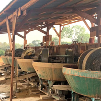 Broyeur à moulin à sec 1200B pour l'or, capacité de 0,8 à 1 t/h pour usine de traitement du minerai d'or