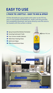 Polvo Soluble para Matar <span class=keywords><strong>Cucarachas</strong></span>, 40% Dinotefuran, <span class=keywords><strong>Insecticida</strong></span> Sanitario, Mezclar con 300 ml de Agua para Rociar en el Hogar - Product Image 2