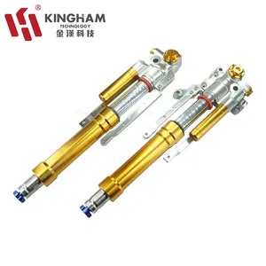 KINGHAM CNC Compression Adjustable Motorcycle Front Shock Absorber For HONDA PCX 160 Suspension System Customization OEM ODM