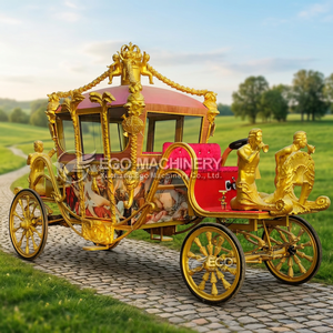 Charrette royale électrique de luxe sculptée, chariot à chevaux, transport spécial, charrette de mariage - Product Image 6
