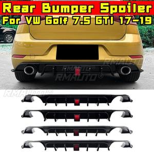 <b>For</b> Volkswagen Golf 7.5 Normal Version GTI 2017-2019 <b>Car</b> Rear Bumper Lip Splitter <b>Diffuser</b> Body Kit Bumper Guard Protector - Product Image 1