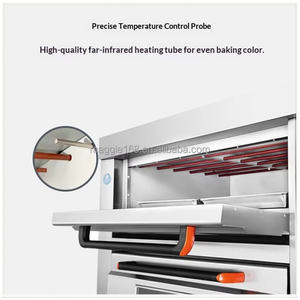 <span class=keywords><strong>Horno</strong></span> de Convección Comercial de Diseño Innovador de 2 Niveles y 4 Bandejas, 220V/380V/50Hz, 13.2KW, <span class=keywords><strong>Horno</strong></span> Rotatorio para Panadería - Product Image 3