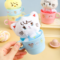 Mikko Cup Plush Surprise Blind Box, Porte-clés en peluche officiel sous licence, Pendentif de qualité alimentaire, Cadeau idéal pour toutes les occasions