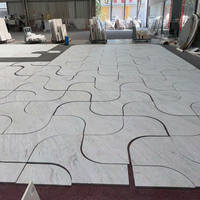 Dalles de granit gris clair polies, pierre naturelle, pour projets de construction
