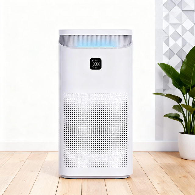 Household Electric Large Room Hepa Filter CARD 500M3/H Air Purifier Smoke Dust Odor Removal Quiet Home Air Cleaner