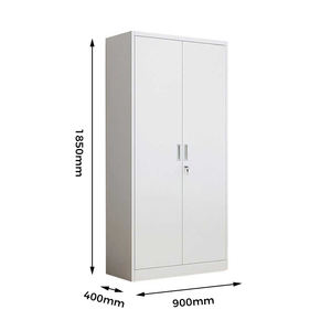 ตู้เก็บเอกสารสแตนเลสแบบแกว่ง2ประตูสีขาวปรับได้เหล็กล็อคเหล็กเหล็กเหล็กจัดเก็บไฟล์ที่ทันสมัยสำหรับบ้านสำนักงานโรงพยาบาลยิม - Product Image 2