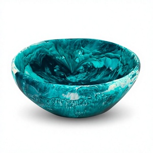Food Grade Resin Serving Bowl Large Salad Bowl for Kitchen and Dining Handmade Resin Salad Bowl Durable Serving Bowl for Home - Product Image 2
