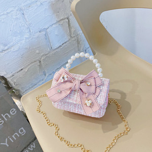 Sacs bandoulière pour filles, nouvelle mode, mignons, populaires sur internet, mini porte-monnaie avec chaîne, super sacs à main pour enfants - Product Image 1