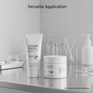 Etiquetas Personalizables para Productos Médicos Transparentes con Impresión Plateada Brillante y Laminado Brillante - Product Image 3