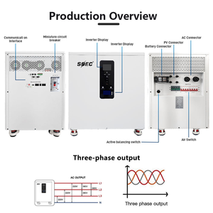 Soec 32kwh tất cả-trong-một điện thoại di động ESS nhà năng lượng Hệ thống lưu trữ 51.2V 628ah 600ah 400ah 300ah 20kwh 15kwh 12KW + 10KW biến tần có thể - Product Image 2