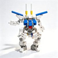 Jouet de construction DIY Mecha Warrior : Ensemble de briques robotiques à queue de faucon, modèle d'assemblage STEM DIY, jouet éducatif en blocs, vente en gros