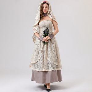 Mujeres Cosplay disfraz de Halloween Horror fantasma muerto <span class=keywords><strong>cadáver</strong></span> Zombie vestido de novia - Product Image 6