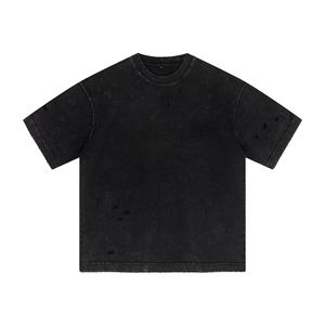 Camiseta de Hombre Personalizada con Logotipo Premium, 100% Algodón Tejido, Estilo Hip Hop, Color Sólido, Manga Corta, Informal, Transpirable, Suave, Moda Urbana - Product Image 1