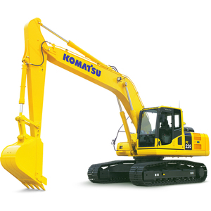 Excavadora de cadenas PC220, equipo de construcción hidráulico amarillo, máquina de excavación de servicio pesado, cucharón de 1.1m, 132.8 HP - Product Image 1