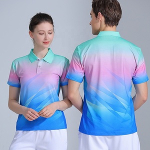 New Men's Adult Lapel Tennis Jerseys Customized Polyester/Spandex Game Quick Dry <b>T</b>-<b>Shirt</b> Wholesale POLO Sublimation Sportswear - Product Image 3