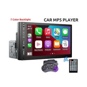<span class=keywords><strong>Radio</strong></span> Estéreo Din Simple Para Coche Carplay Y Android Auto Video MP5 Reproductor <span class=keywords><strong>Con</strong></span> <span class=keywords><strong>Bluetooth</strong></span> FM De USB/AUX/Espejo Enlace - Product Image 1