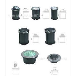 Luz LED Subterránea de 170x240 mm, de Aleación de Aluminio, Empotrada, para Iluminación Exterior - Product Image 2
