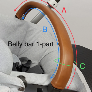 YY venta al por mayor de lujo cubierta de la manija del cochecito de bebé paisaje alto 3 en 1 cubierta de la <span class=keywords><strong>barra</strong></span> del vientre del cochecito de bebé al aire libre - Product Image 2