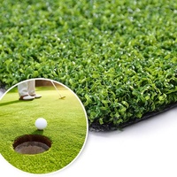 Hochwertiger tragbarer 12-mm-Panorama-künstlicher Golf teppich Professional Putting Green für den Innen-Badminton platz Hinterhof