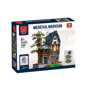 Ensemble de blocs de construction XMORK Magicien Médiéval MOC, 2095 pièces, Maison dans les arbres à demi-entièrement boisée, Jouet d'assemblage DIY pour collectionneurs adultes - Product Image 6
