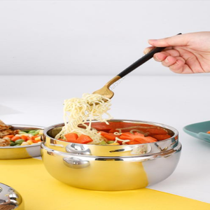 ผู้ผลิตขายส่ง Syh1415 กล่องข้าวสแตนเลสสองชั้นแบบขายส่ง สำหรับเก็บอาหารและอุ่นอาหาร - Product Image 3