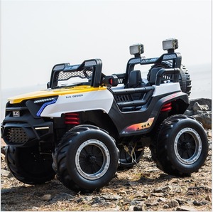 Vehículo Eléctrico para Niños de Dos Plazas, Auto Eléctrico para Niños, Camioneta de Policía, Juguete Eléctrico con 4 Motores - Product Image 5