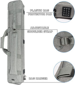 Estuche de Taco de Billar Profesional de Cuero PU de Alta Calidad con 2 Compartimentos y 5 Agujeros, Correa de Hombro Ajustable, Muestra Gratuita - Product Image 5