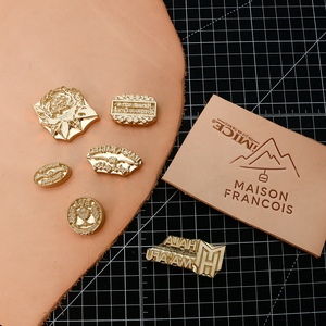 Moule de marquage en cuivre gravé CNC personnalisé, tampon en laiton à chaud avec logo sur mesure - Product Image 3