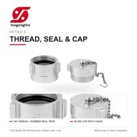 Raccord NH NST 1 pouce, 1,5 pouce, 2,5 pouces, norme américaine NH/NPT, filetage mâle/femelle avec bague de fixation pour tuyau